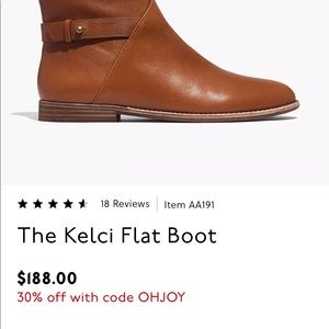 Madewell Kelci flat boot
